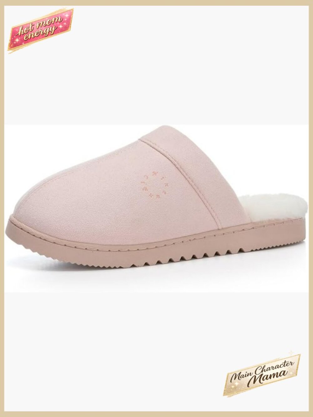 Fuzzy Suede Scuff Slippers Cozy Memory Foam Non-Slip Indoor Outdoor Mules